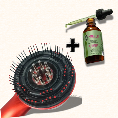 مشط تدليك فروة الرأس + زيت مغذي